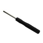 پیچ گوشتی 4 سو پلاستیکی دسته مشکی طول 8CM تیغه 2M دسته نارک