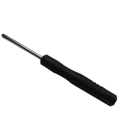 پیچ گوشتی 4 سو پلاستیکی دسته مشکی طول 8CM تیغه 2M دسته نارک