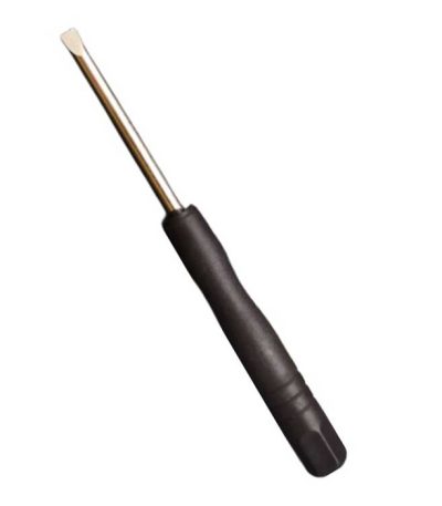 پیچ گوشتی 2 سو پلاستیکی دسته مشکی طول 8CM تیغه 3M دسته ضخیم