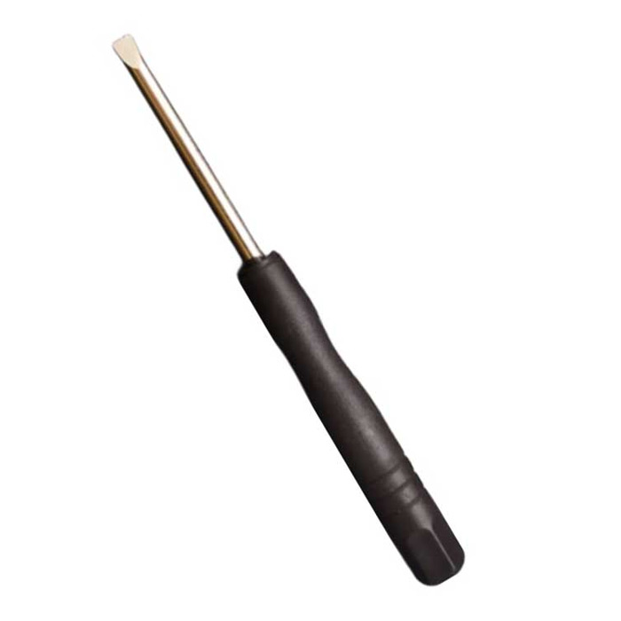 پیچ گوشتی 2 سو پلاستیکی دسته مشکی طول 8CM تیغه 3M دسته ضخیم