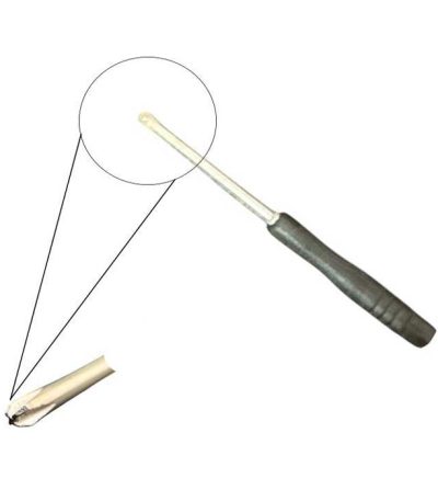 پیچ گوشتی 4 سو پلاستیکی دسته مشکی طول 8CM تیغه 3M دسته نارک