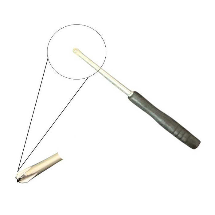 پیچ گوشتی 4 سو پلاستیکی دسته مشکی طول 8CM تیغه 3M دسته نارک