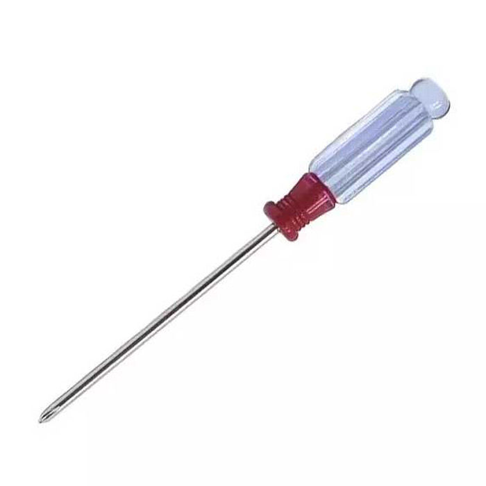 پیچ گوشتی 4 سو شیشه ای طول 9CM تیغه 3M