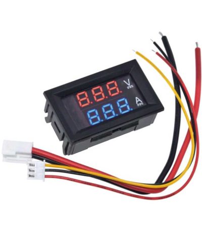 ماژول ولت متر و آمپرمتر قرمز آبی 100V 10A