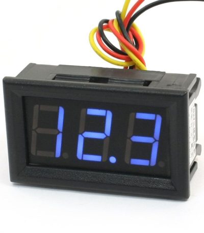 ماژول ولت متر سه سیمه آبی 30V 0.28INCH