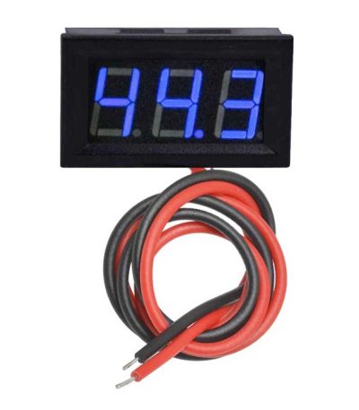 ماژول ولت متر پنلی دو سیمه آبی 100V 0.56INCH
