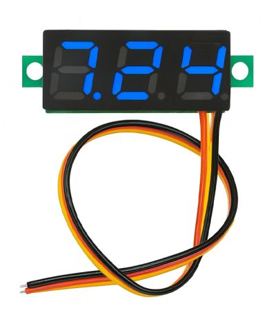 ماژول ولت متر سه سیمه آبی 100V 0.36INCH