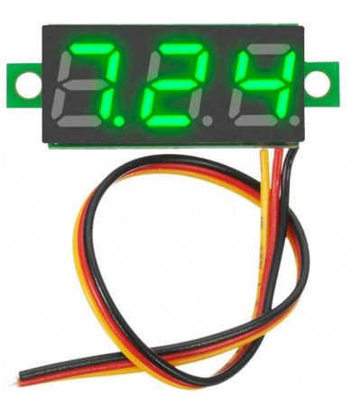 ماژول ولت متر سه سیمه سبز 100V 0.36INCH