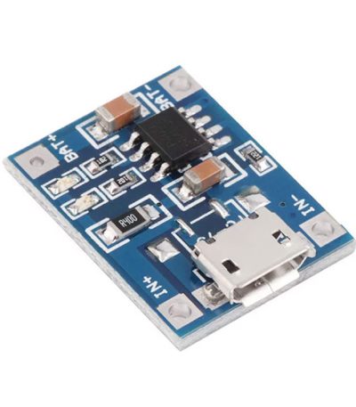 ماژول شارژر باتری لیتیوم بدون محافظ TP4056 1A MICRO USB